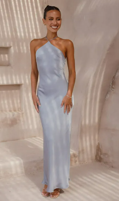 Slim Fit Sleeveless Backless Evening Party Dress